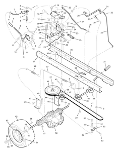 Part Location Diagram of 690170Z Briggs and Stratton Lever, Shift